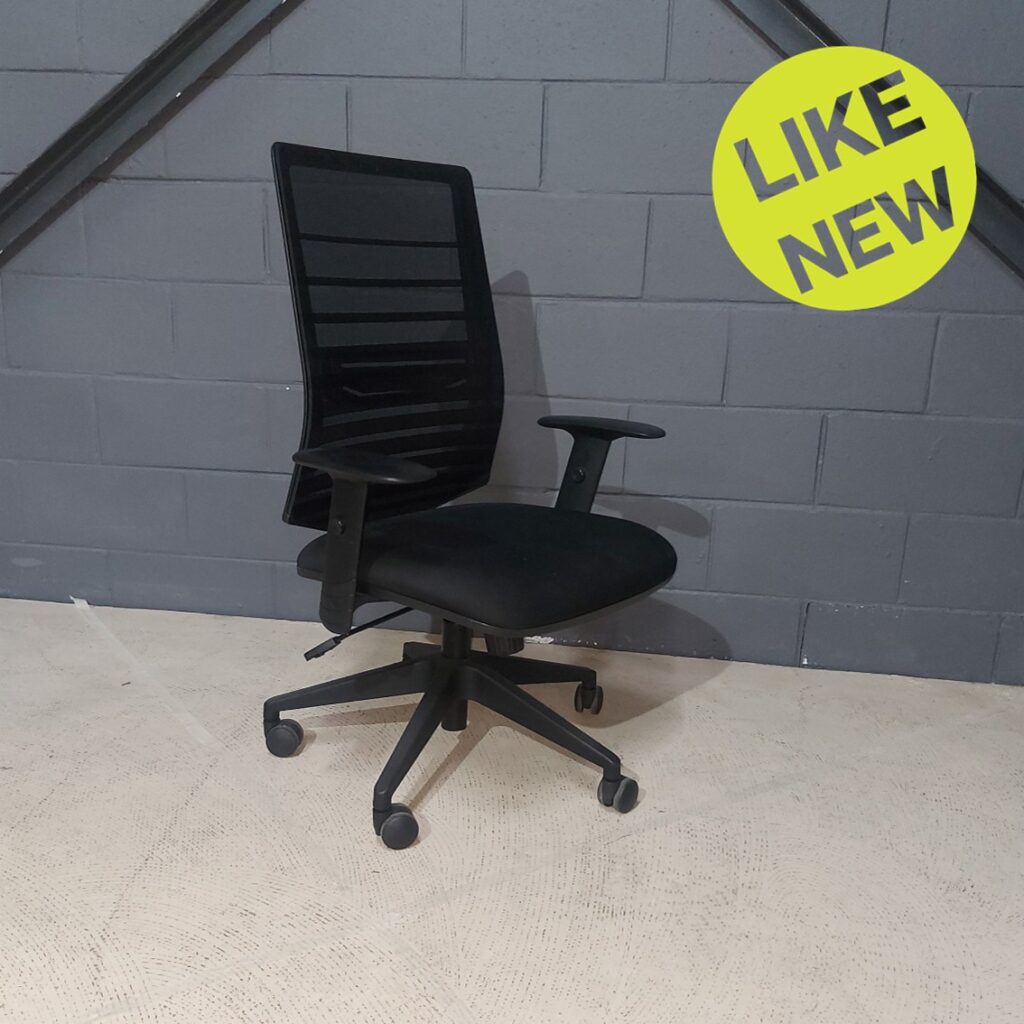 Used Accent Ops Chair Mesh Back Black Seat Econo Mech
