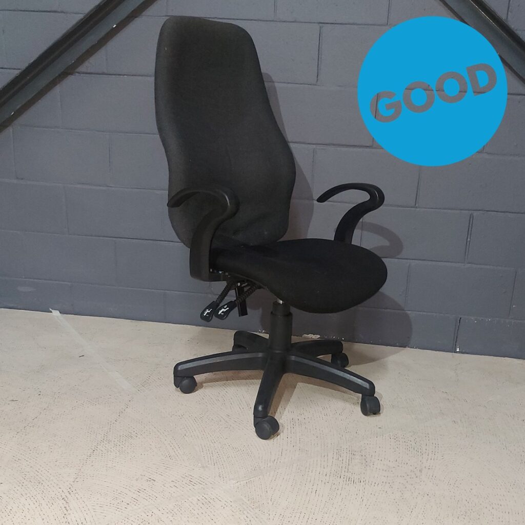 Used Operators Char Curve Charcoal Back & Black Seat Back Rake