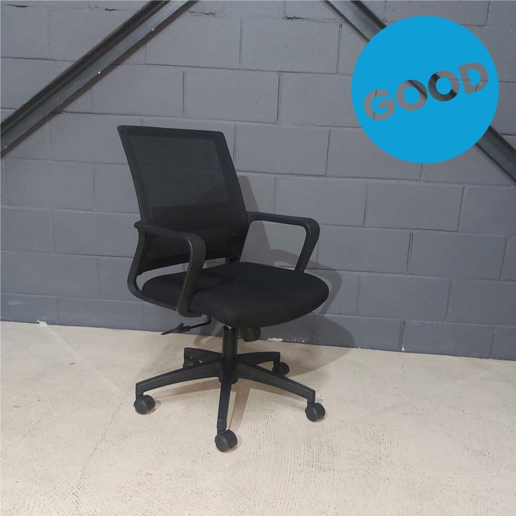 Used Operators Chaor Black Mesh fixed Lumbar Black