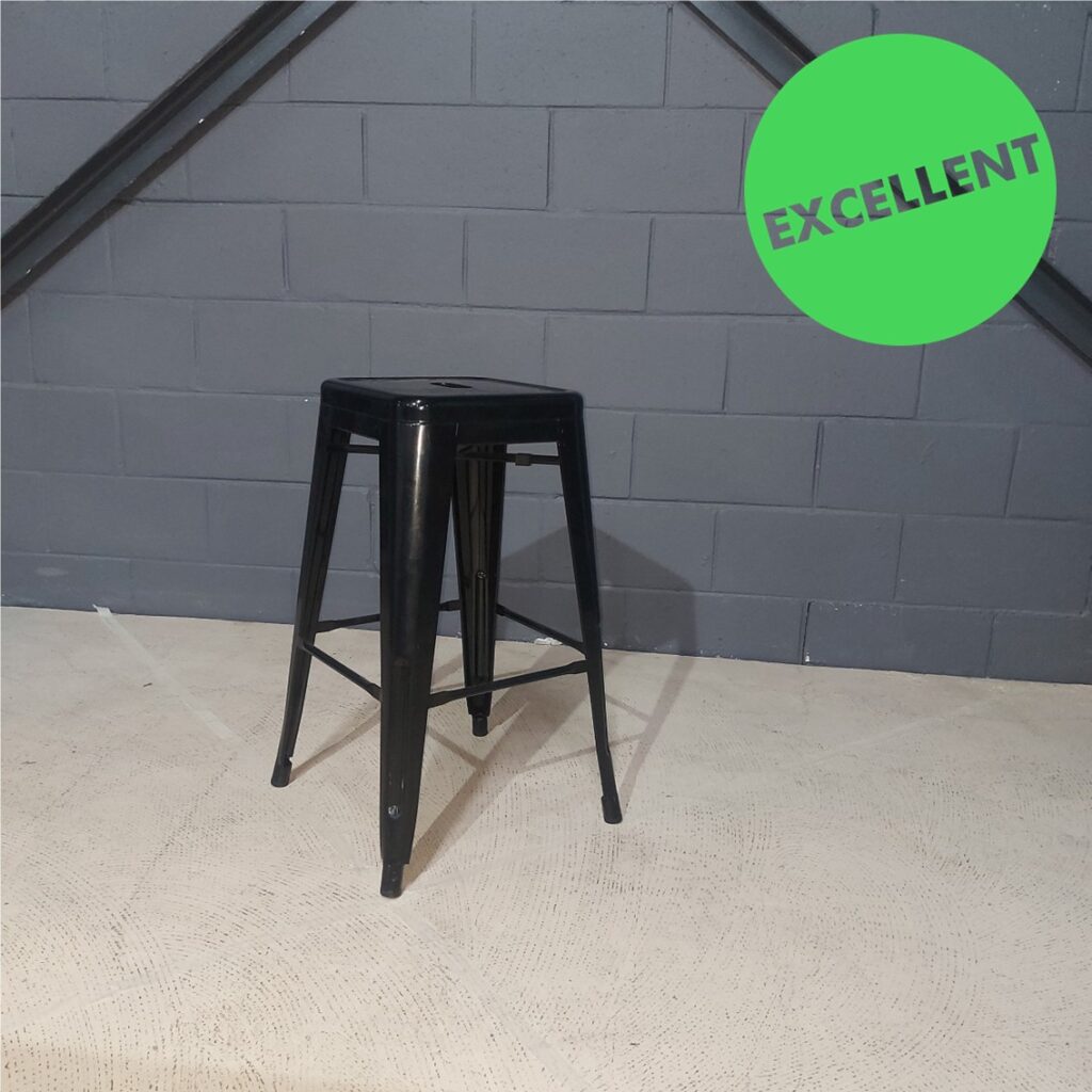 Used Kitchen Height Stool Black