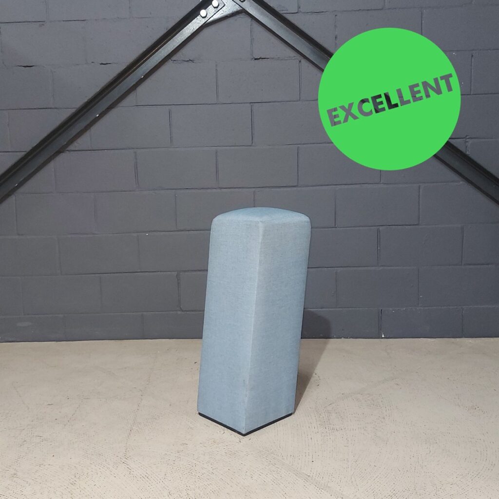 Used Ottoman Perch in Blue Fabric