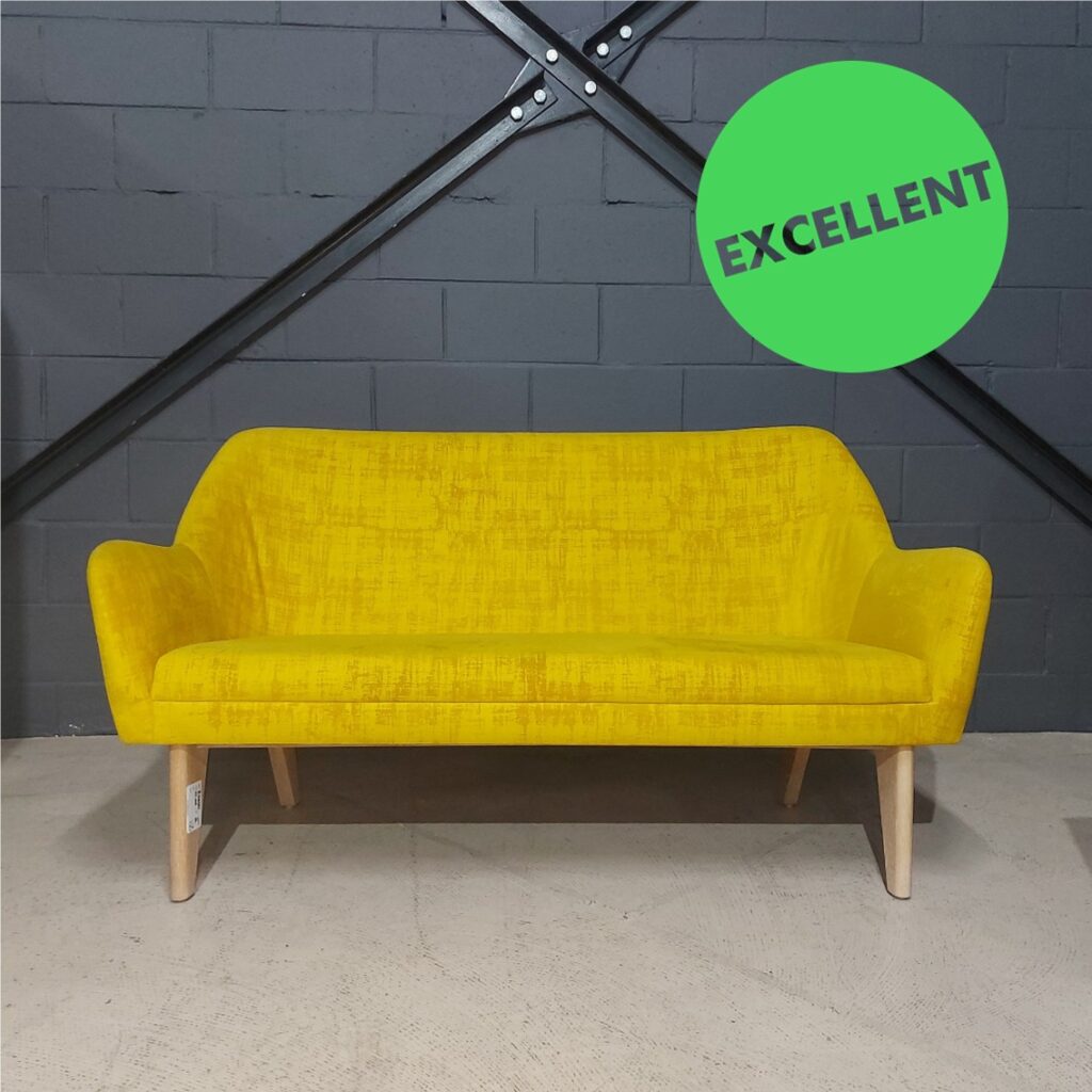 Used Two Division Couch Yellow