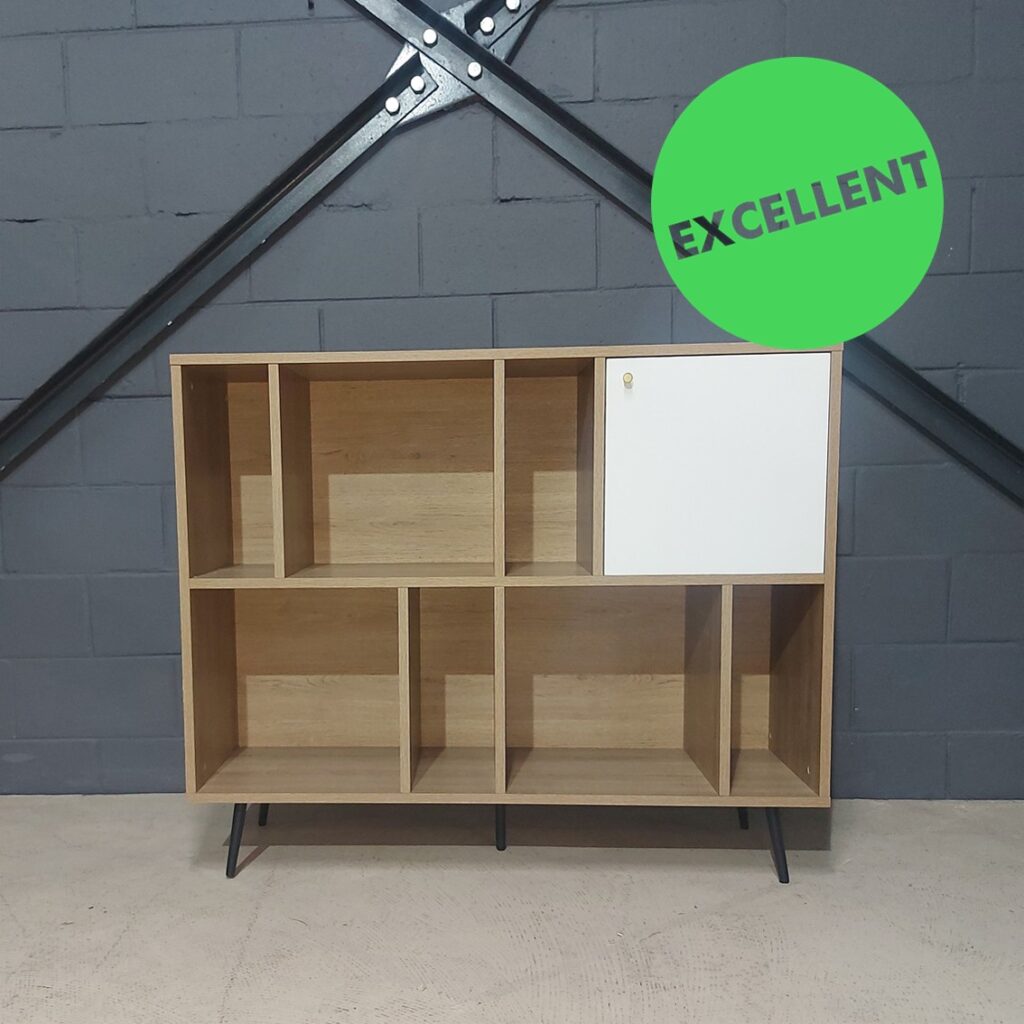 Used Server Unit Open shelves with 1 white door
